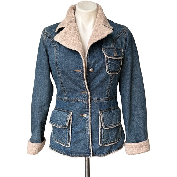 CoffeeShop Jackets & Blazers - CoffeeShop Denim Jacket, Faux Fur Lining, Sz S